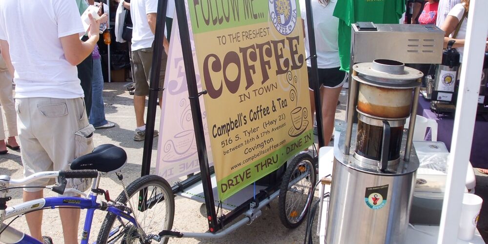 roaster at New Orleans Coffee show